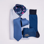 Classic Fit Exclusive Budd Stripe Double Cuff Shirt In