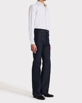 Chemise Col Large En Popeline De Coton Rayures Gainsbourg