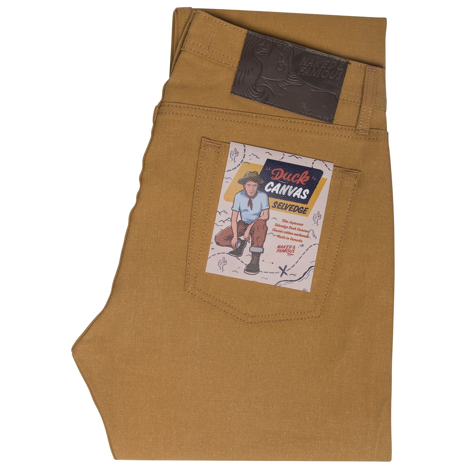 Weird Guy Duck Canvas Selvedge