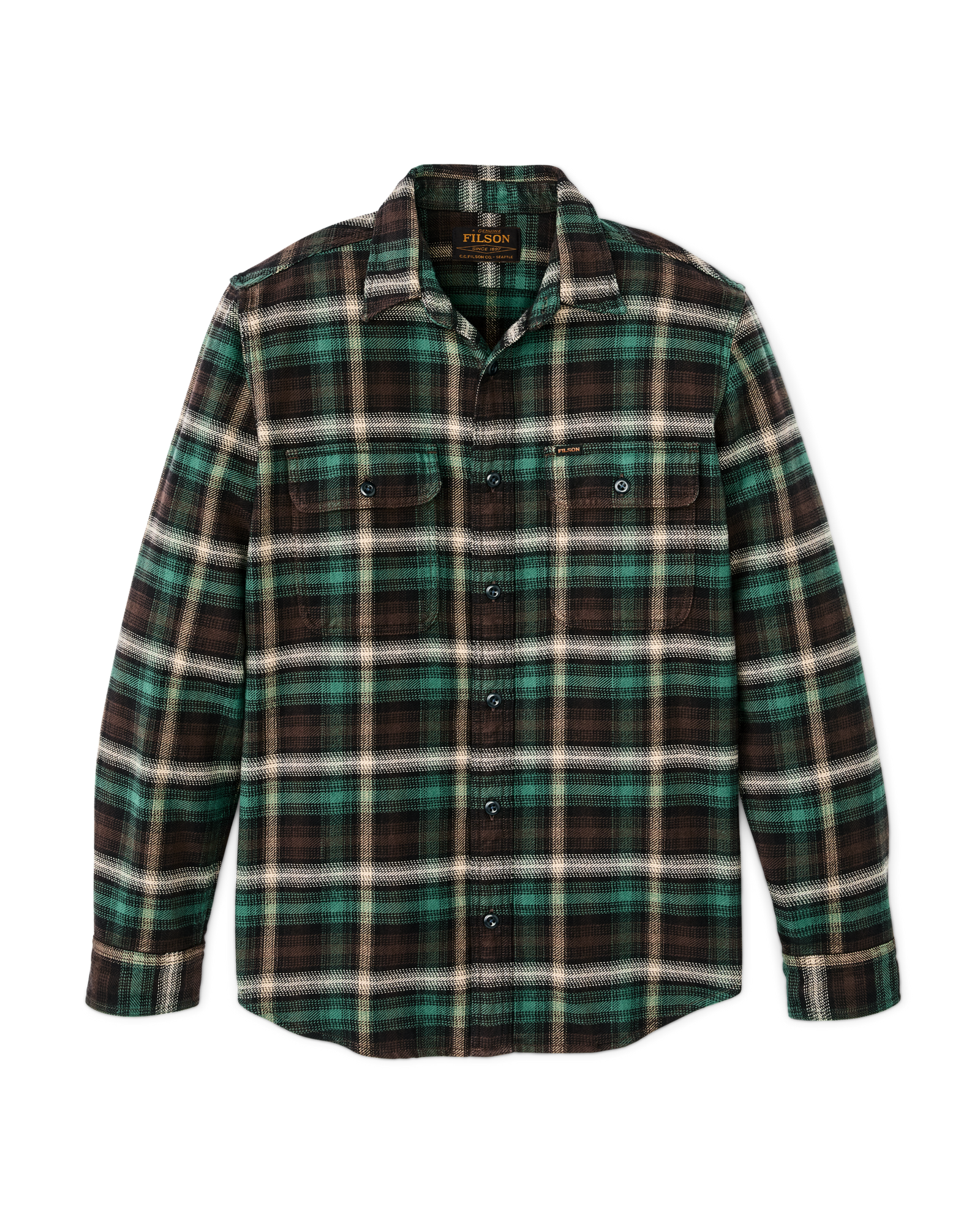 Vintage Flannel Work Shirt Multi Plaid