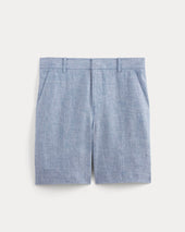 The 7" Linen Trouser Short | Chambray