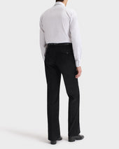 Pantalon Vas Taille Haute En Velours C Tel De Coton Noir