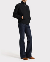 Blouson Zipp En Coton Et Popeline Noir