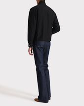 Blouson Zipp En Coton Et Popeline Noir