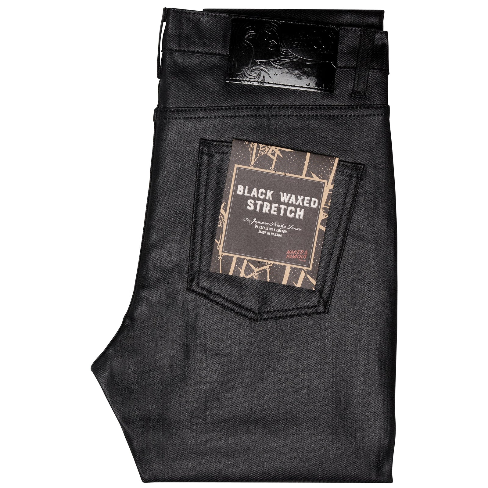 Stacked Guy Wax Coated Black Stretch