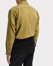 Chemise Boy Scout En Serg De Coton Kaki