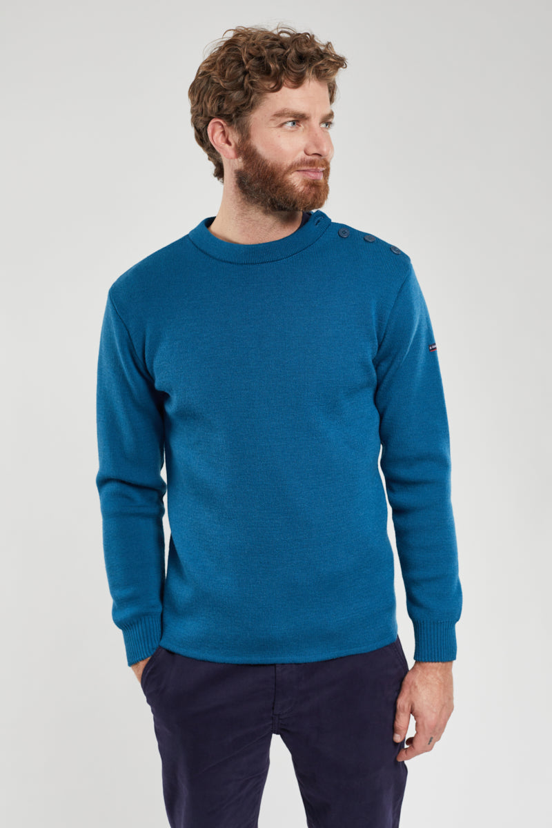 Pull marin uni Fouesnant - laine