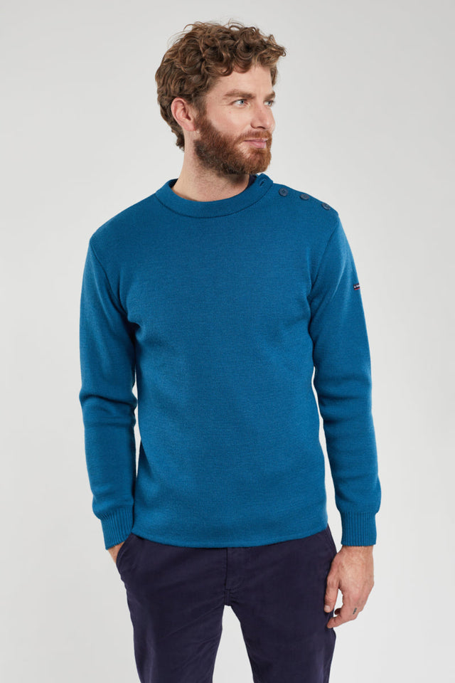 Pull marin uni Fouesnant - laine