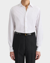 Chemise Col Classique En Popeline De Coton Blanche