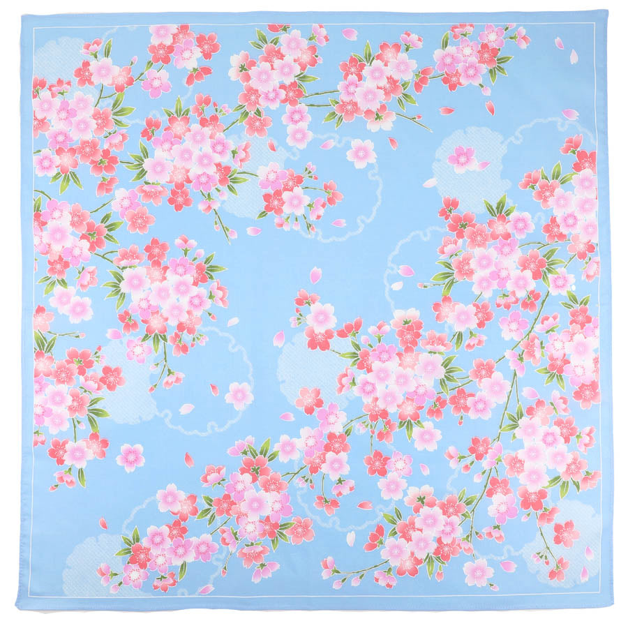 Floral Motif Cotton Handkerchief