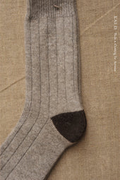 Cashmere Socks Mens Fawn Dark Brown