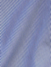 Blue Striped Semi Fitted Shirt