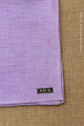Italian Linen Pocket Square Purple