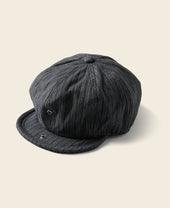 Yarn Dyed Stripe Newsboy Cap