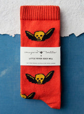 not today sock in poppy