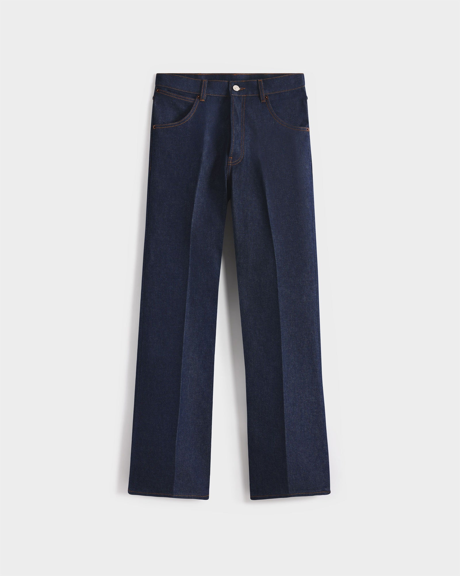 Jean Vas En Denim De Coton