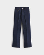 JEAN ÉVASÉ EN DENIM DE COTON - INDIGO