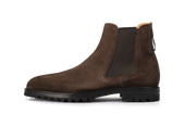 Ribot Boots In Dark Brown Shield Suede
