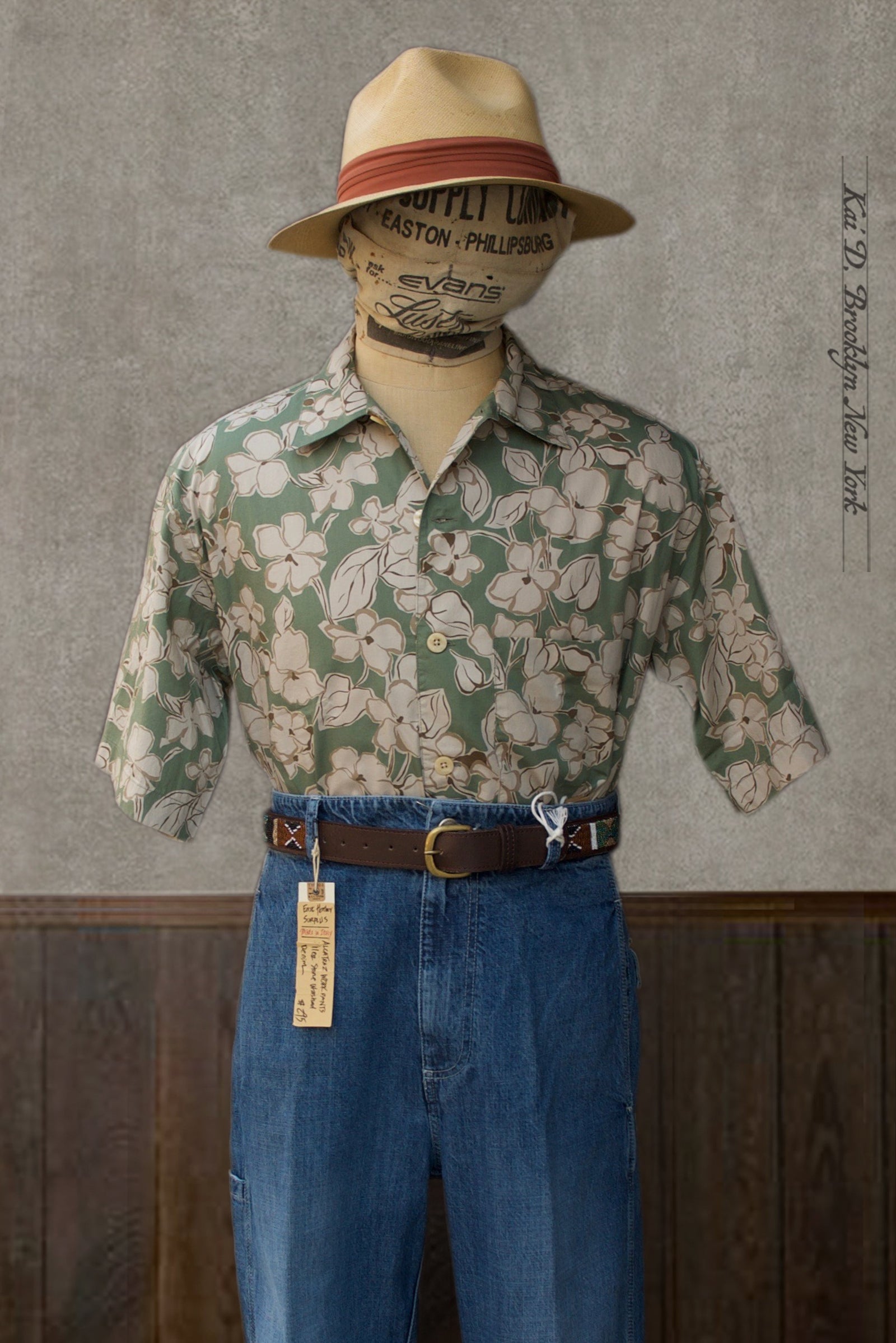 Retro Floral Print Shirt - M, L, XL