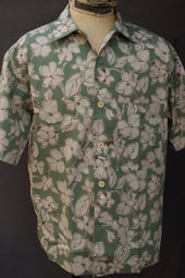 Retro Floral Print Shirt M L Xl