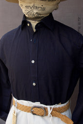 Amalfi Cotton Linen Shirt Deep 40 42 44
