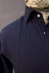Amalfi Cotton Linen Shirt Deep 40 42 44