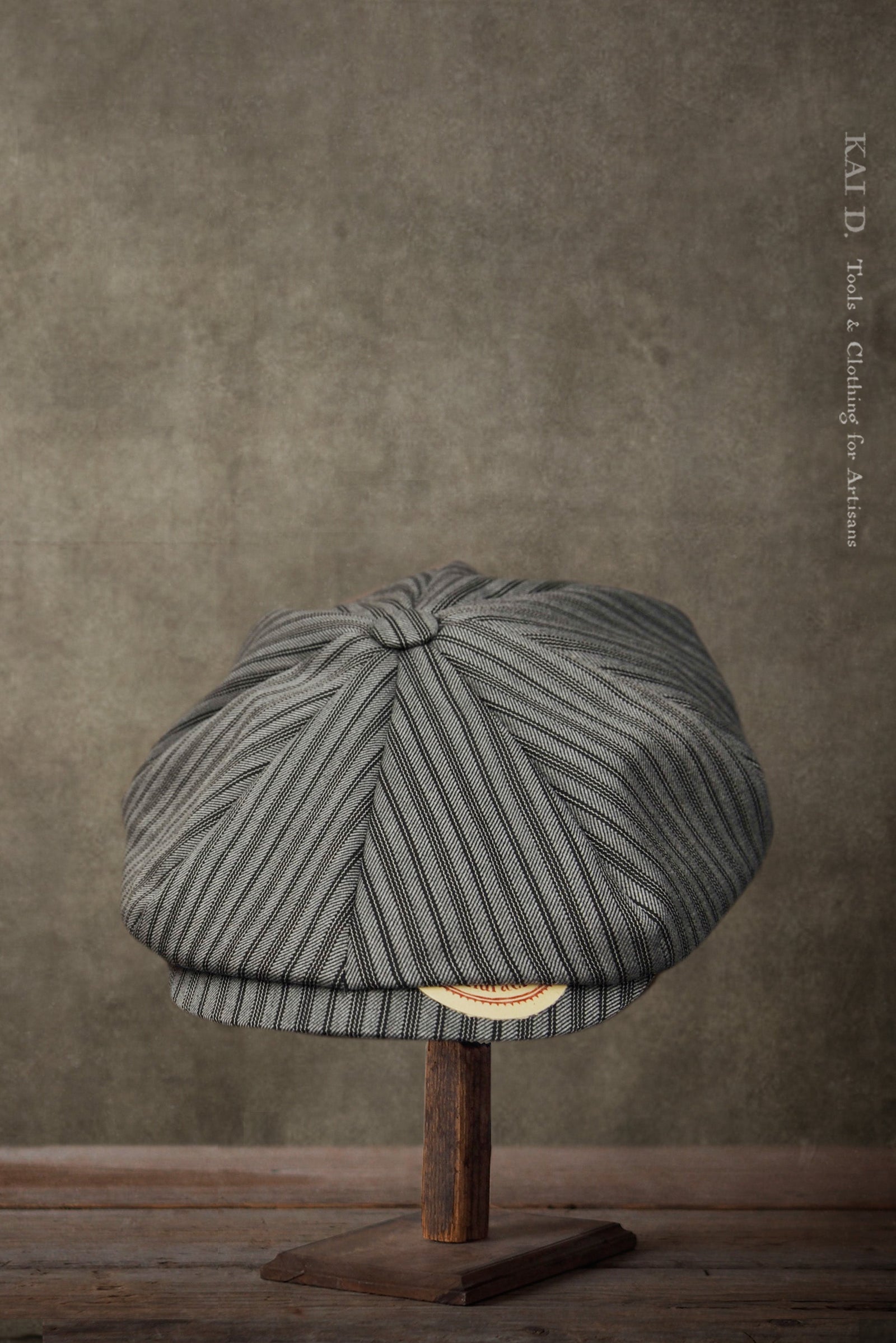 Andy Hat - British Virgin Wool - Retro Grey Stripe - M, L, XL