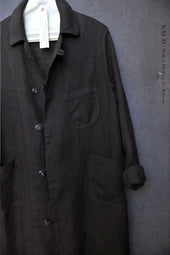 Anthropologist Coat Garment Dyed Heavy Linen S