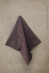 Neckerchief / Head Scarf - Blue/Red Floral
