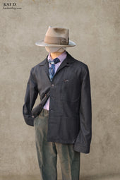 Hardy Chore Jacket Tonal Plaid Virgin Wool M