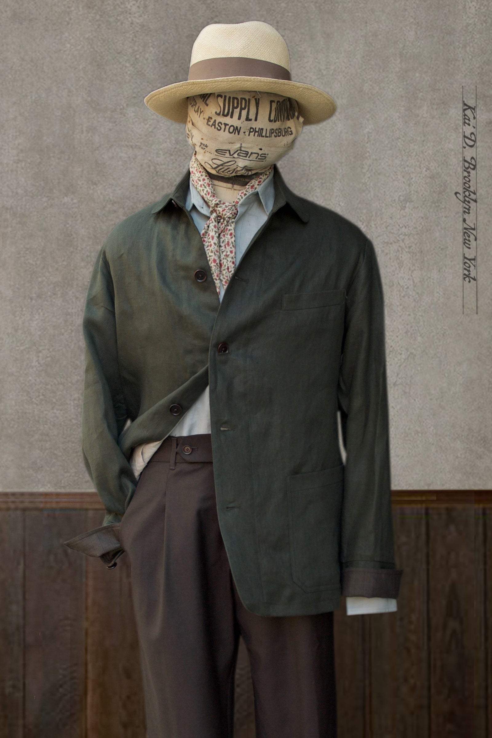 Artisan Field Jacket - Japanese Green Linen - S, M, L, XL, XXL