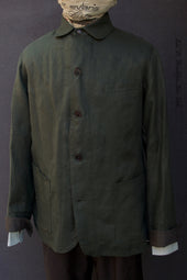 Artisan Field Jacket Japanese Green Linen S M L Xl Xxl
