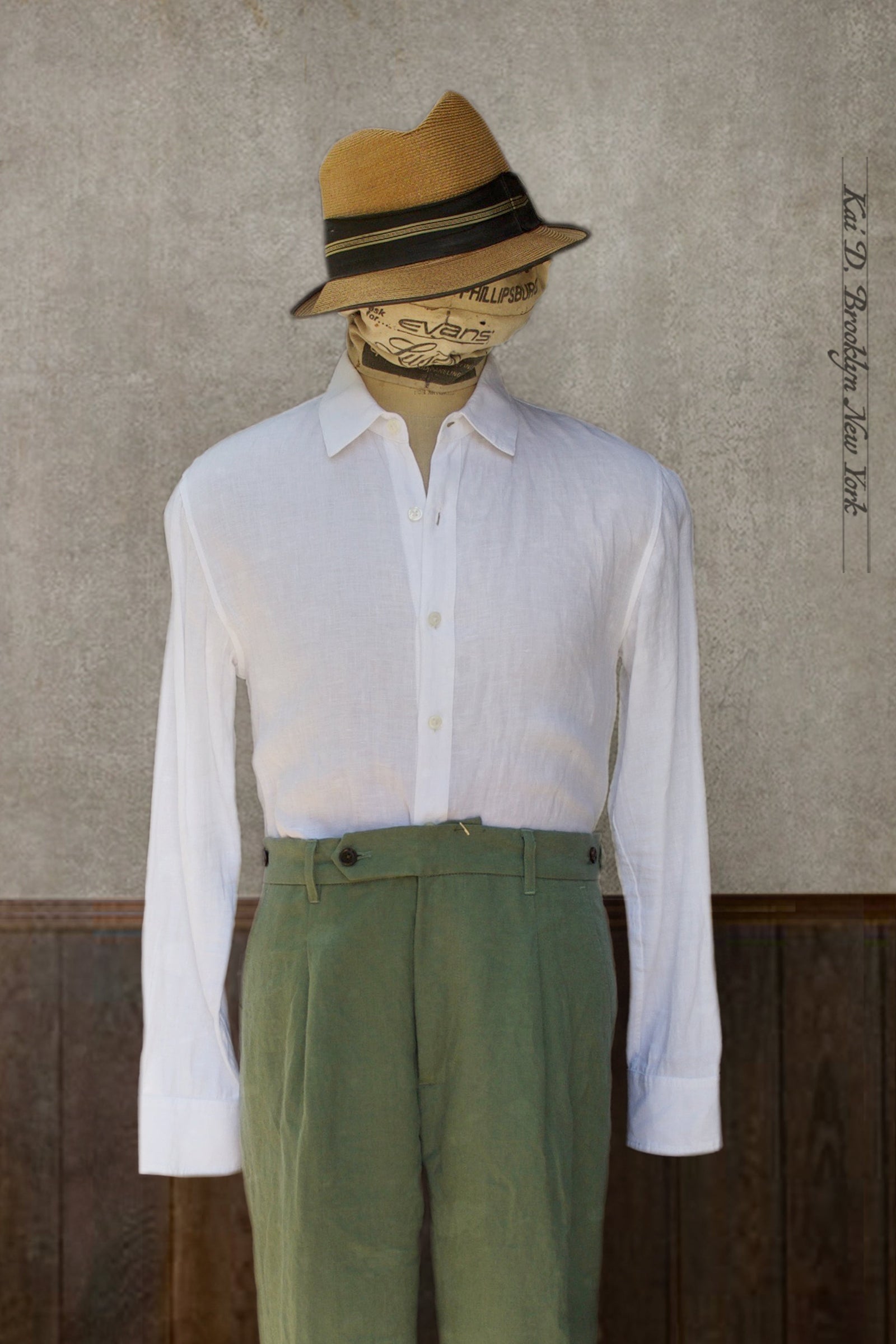 Delancey Shirt - Belgian Linen - Pure White - S, M, XL, XXL
