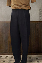 Wide Leg Matisse Pants - Black Japanese Linen - 30, 32, 34, 36
