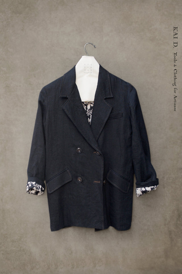 Blanchett Japanese Linen Jacket - Black - XS, S