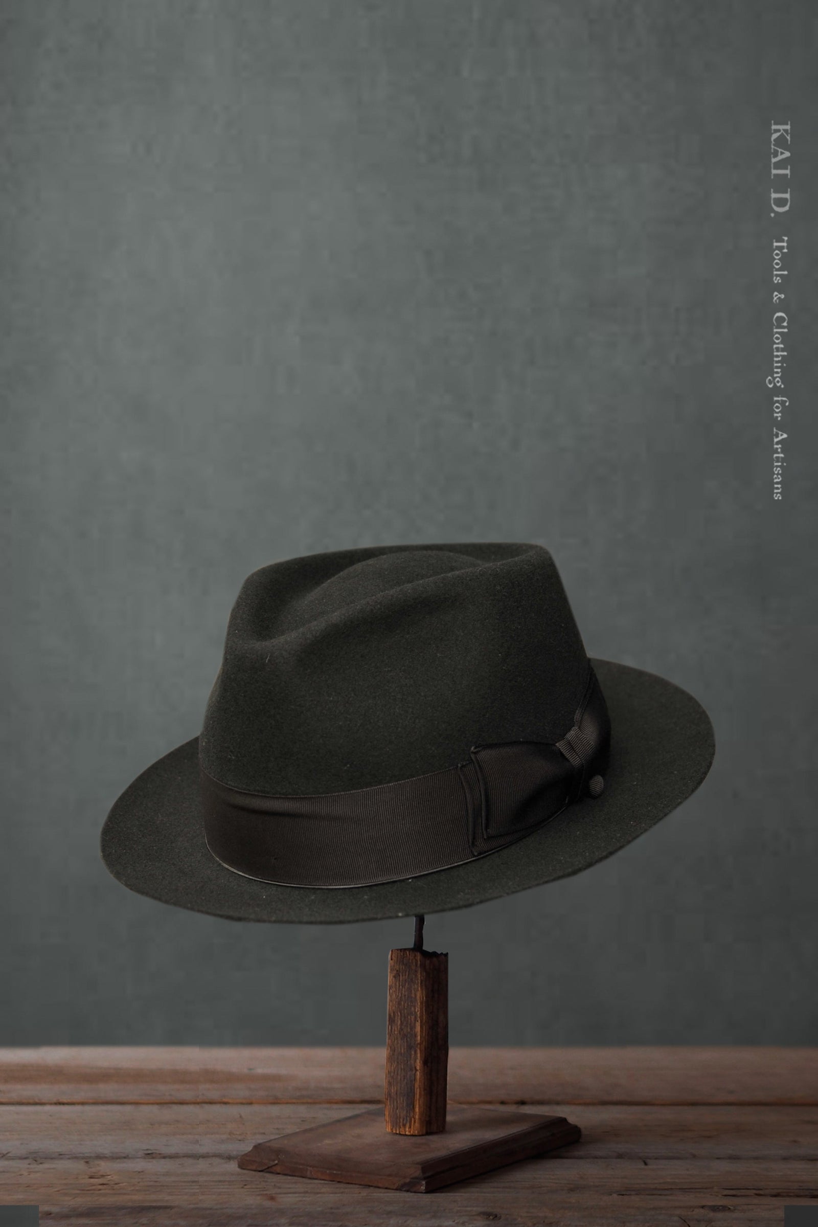 Short Brim Felt Hat - Black - 36, 38, 40