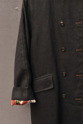 Keaton Trench Coat Heavy Washed Linen Xs S