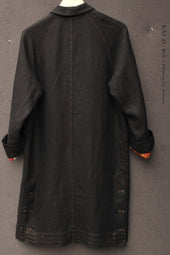Keaton Trench Coat Heavy Washed Linen Xs S