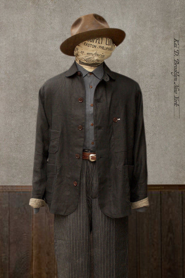 Degas Work Jacket - Japanese Linen - S, M, XL