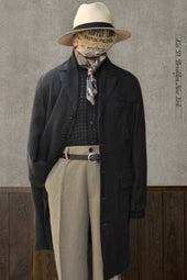 Garment Dyed Belgian Linen Shelby Coat M