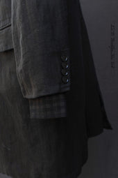 Garment Dyed Belgian Linen Shelby Coat M