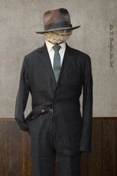 Shoemaker S Jacket Crosshatched Linen Twill S M L Xl