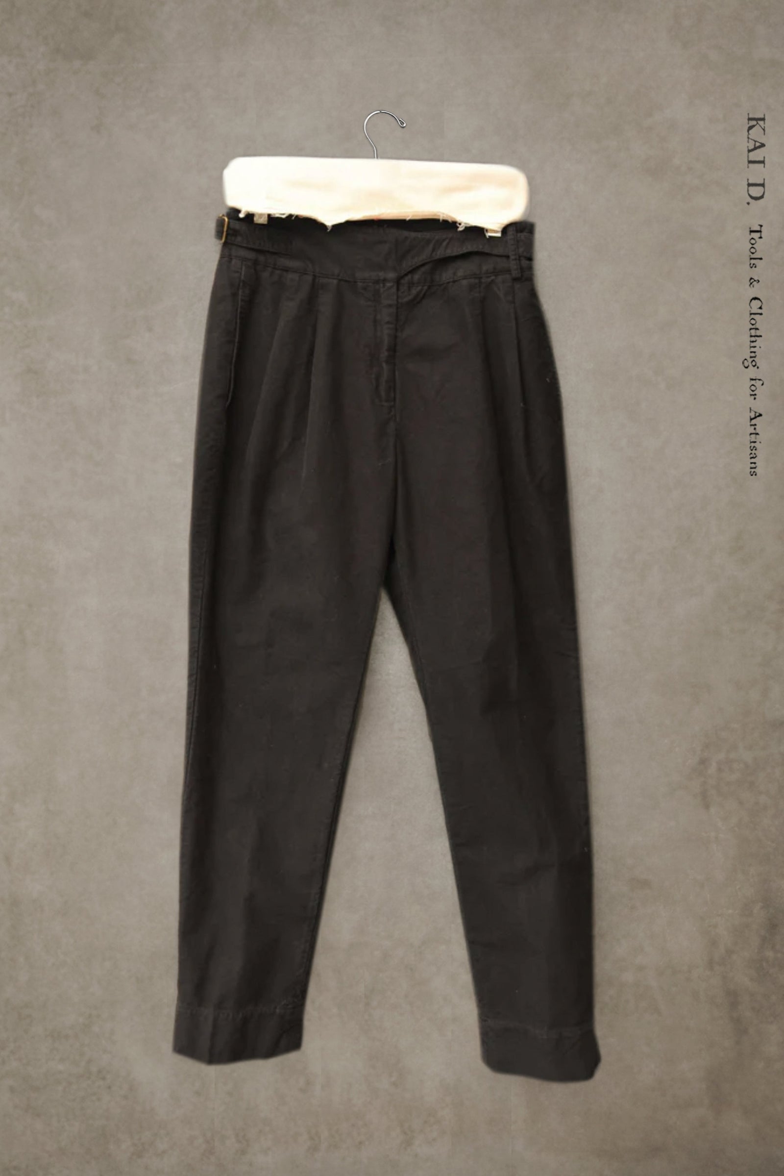 Isa Belted Pants Cotton Moleskin M