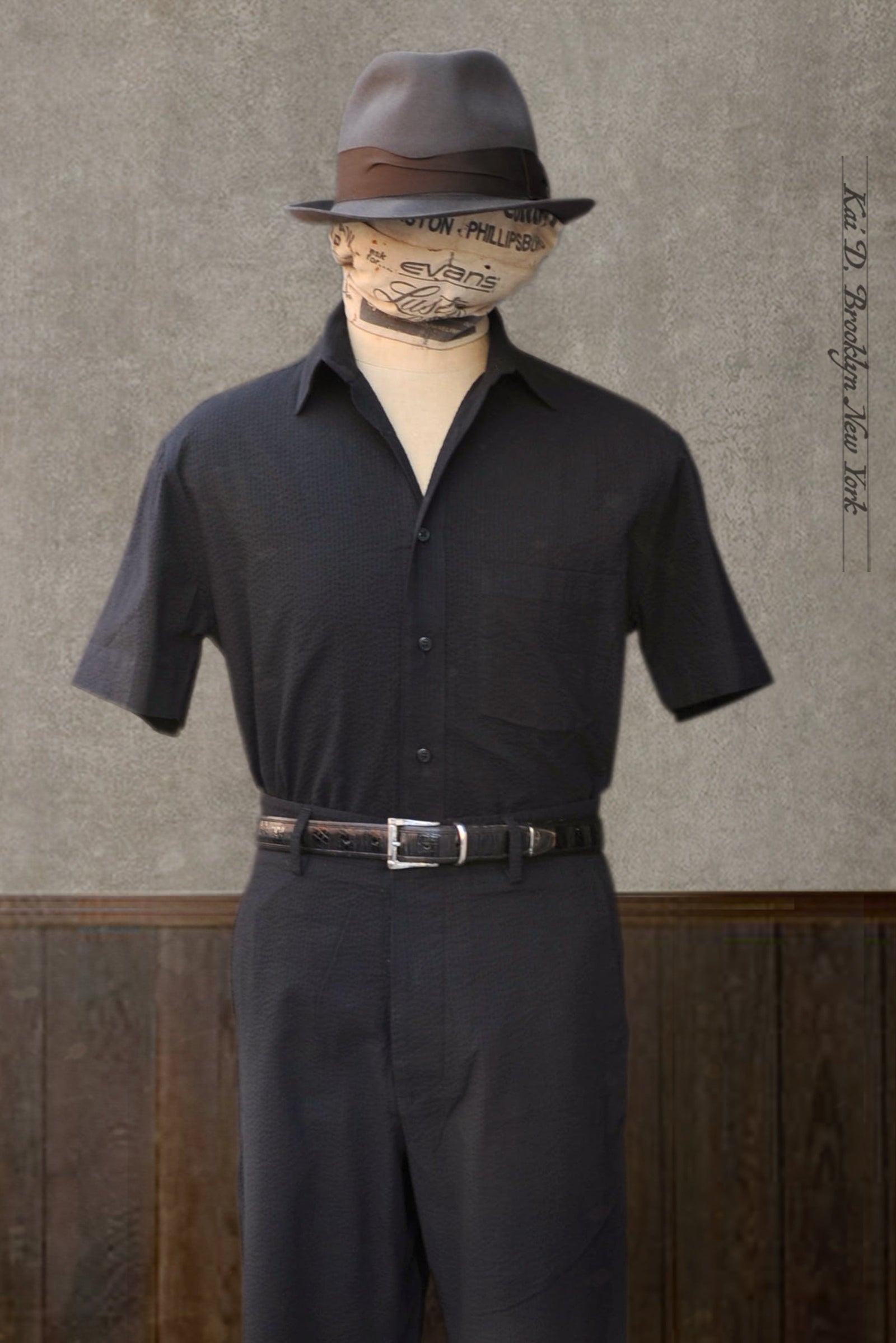 Cassady Shirt - Japanese Black Seersucker - S, M, L, XL, XXL