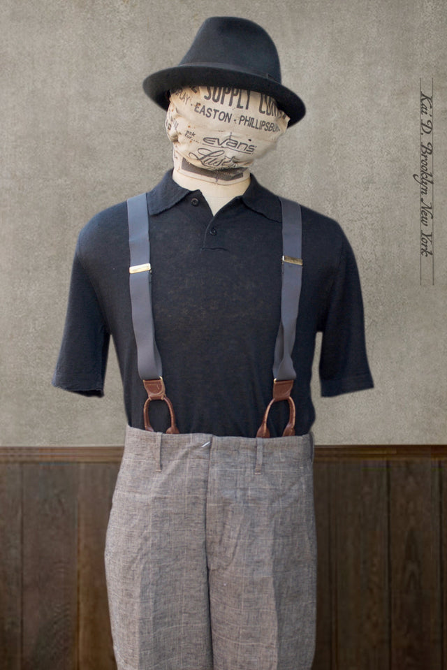 Fine Gauge Linen Polo - Black - XS, M, L (NO RETURN)