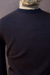 Pebble Stitch Crew Neck Sweater 3 6