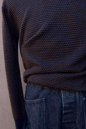 Pebble Stitch Crew Neck Sweater 3 6