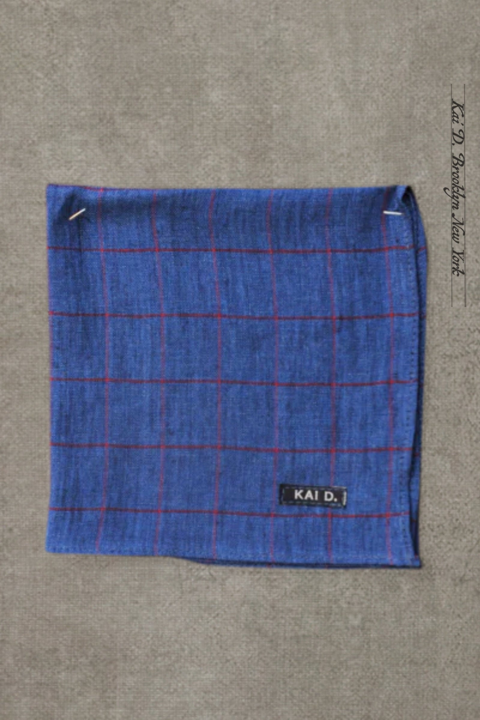 Irish Linen Pocket Square Windowpane