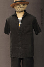 Cassady Shirt Over Dyed Linen L Xl Xxl