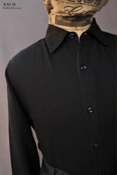 Delancey Shirt Corrugated Double Gauze Cotton S M Xl